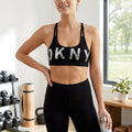 DKNY Logo Graphic Sports Bra, Size XS