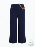 Charter Club Petite Cropped Sailor Pants, Size 4P