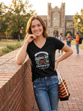Levelwear NCAA Oklahoma State Cowboys Women Anthem Entice Tee, Medium, Black