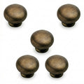 Hickory Hardware Cottage 1-1/8 Inch Mushroom Cabinet Knob, 5 Pack