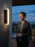 Wac Fiction LED Indoor & Outdoor Wall Light 14 Inch, Ws-W11914-Bk