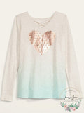 Epic Threads Big Girls Ombre Heart T-Shirt, XL (16)