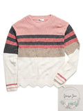 Epic Threads  Girls Striped Chenille Sweater, Size Small