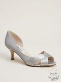 Nina Women's Contesa Open Toe Pump, Size 7.5 W - Metallic
