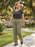 Karen Scott Women Pants Plus Mid-Rise Straight Leg Stretch, Size 2X