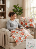 Infinity Home 3 PC Family Story Decorative Pillows and Throw Set