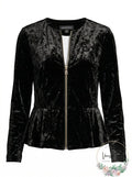 International Concepts Velvet Peplum Jacket, Size Medium