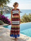 Yu Fing Womens Mandala Sleeveless Sundress