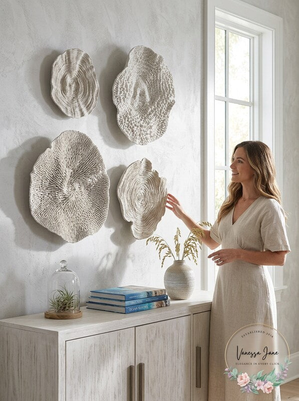 Uttermost Sea Coral Wall Art Set of 4