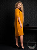 Alfani Scoop-Neck Cape Shift Dress, Size M