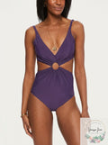 Bar III Ring Monokini One-Piece Swimsuit, Size Small