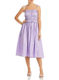 Aqua Ruched Sleeveless MIDI Dress, Size Small