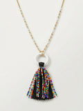 Inc Gold-Tone Beaded Tassel Pendant Necklace, 32 + 3 Extender