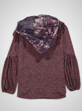 Style & Co Tassel-Trim Blouse with Removable Scarf, Size Small