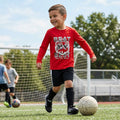Reebok Little Boys' Long Sleeve Tee, 2029-Haute Red, 5