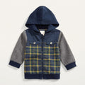 First Impressions Boys Hooded Patchwork Jacket, Size 12Months