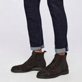 find. by Amazon Mens Leather Lace Up Oiled Suede Boot, Size 10/Brown