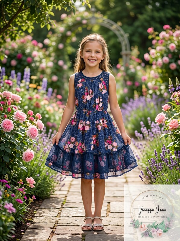 Epic Threads Girls Floral Challis Dress