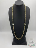 Charter Club Crystal and Large Link 36inches Strand Necklace
