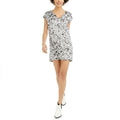 Bar Iii Printed Satin Shift Mini Dress, Size XS