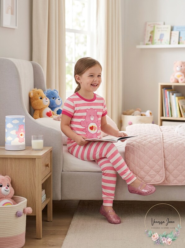 MJC International Girls Love-a-Lot Bear Stripe Pajama Toddler Set, Size 4T