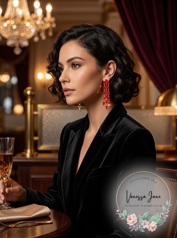 Thalia Sodi Gold-Tone Stone Triple-Row Linear Drop Earrings
