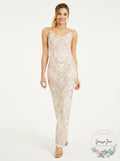 Jump Juniors Lace-up Glitter Gown, Size 11/12