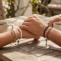 Inc Black-Tone 2-Pc. Set Enamel Tube Bolo Bracelets