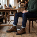 find. by Amazon Mens Leather Lace Up Oiled Suede Boot, Size 10/Brown