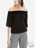Max Studio London Jersey Off-The-Shoulder Top,Size Small