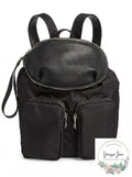 Steve Madden Boomer Backpack W/ Removable Belt Bag-Black
