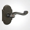 Emtek Assa Abloy Keyed Leverset with #8 Rosette and Rope Levers