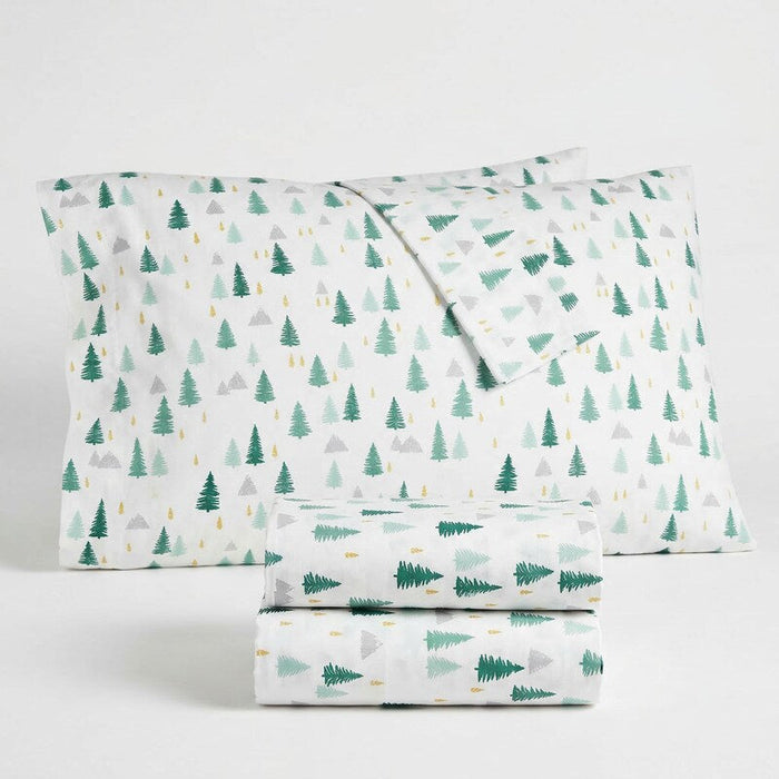Martha Stewart Collection Holiday Printed 4 PC. Sheet Set, Full