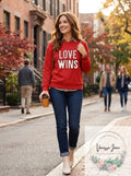 Jenni Women's Tunic Love Wins Size Medium