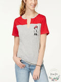 Love Tribe Juniors Colorblocked Minnie-Graphic T-Shirt, XL