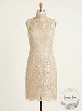 Gracia Womens Lace Cocktail Sheath Dress, Size Large