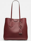 DKNY Sullivan Genuine Leather North South Tote Bag - (Red)