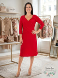 NY Collection Womens Ruched Flared Dress,Size Medium