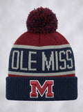 NCAA Mississippi Old Miss Rebels Calgary Cuff Knit Hat, One Size, Red/Black