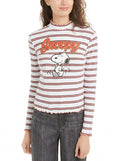 Love Tribe Peanuts Juniors Snoopy Mock-Neck Top, Size Small