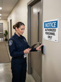 NMC Notice Authorized Personnel Only Sign