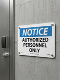NMC Notice Authorized Personnel Only Sign