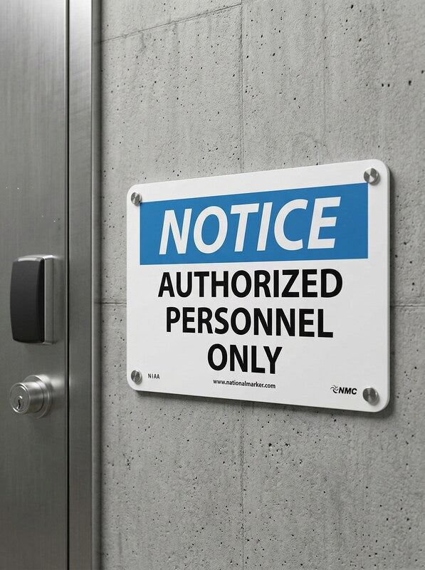 NMC Notice Authorized Personnel Only Sign