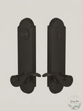 Emtek 5368-US10B Oil Rubbed Bronze Annapolis 2-Point Dummy Lockset