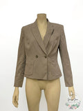Tahari ASL Peak-Lapel Blazer, Size 10/Grey