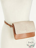 INC International Concepts Smooth & Python-Embossed Fanny Pack