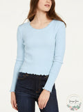 Polly & Esther Juniors Cropped Thermal T-Shirt, Size Small