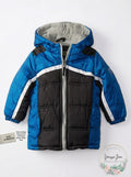 iXtreme Baby Boys Infant Colorblock Active Puffer, Blue 24Months