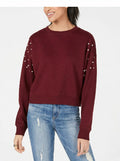 Freshman Juniors Imitation Pearl Sweatshirt, Size XS