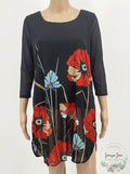 Alfani Women's Red Multi Floral-Print Tunic, Small